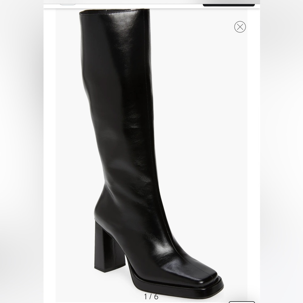 Jeffrey Campbell Knee High Boot (Women) Black Size 9